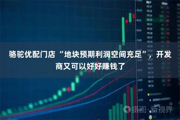 骆驼优配门店 “地块预期利润空间充足”,开发商又可以好好赚钱了