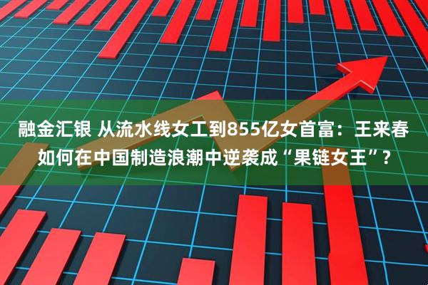 融金汇银 从流水线女工到855亿女首富：王来春如何在中国制造浪潮中逆袭成“果链女王”?